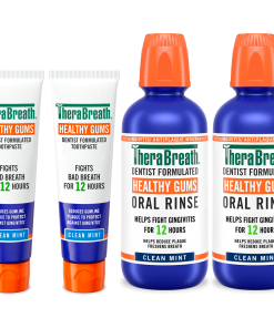 TheraBreath Healthy Gums Oral Rinse & Toothpaste Bundle