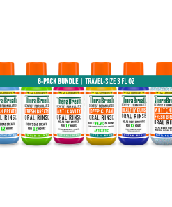 Travel-Size Mouthwash - TheraBreath Variety 6-Pack Bundle